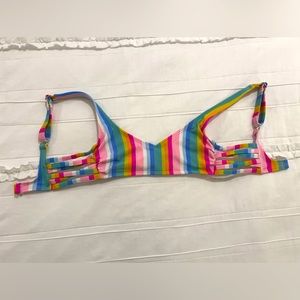 TARGET RAINBOW STRIPE SWIMSUIT TOP